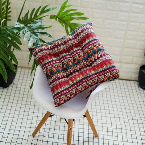Chaise rembourrée, coussins avec sangles, poignée pour fixation à la chaise, bien remplie, facile d'entretien, lavable, rétro, lot (1/4)