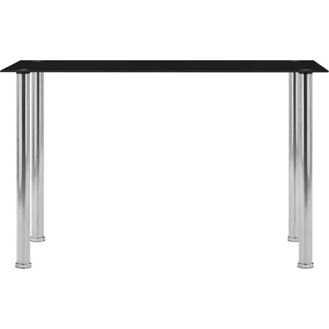 vidaXL Esstisch Schwarz 120x60x75 cm Betonglas