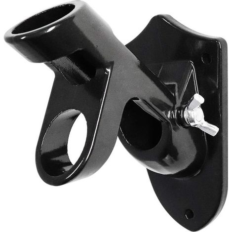 Support de drapeau (1 pièce) - Aluminium - avec chevilles - Support de mât - Support de drapeau mural - Support de drapeau pour drapeau néerlandais - 2 positions - Noir (1/5)
