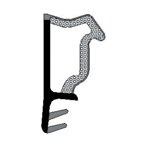 TRELLEBORG Flügelfalzdichtung D3630Grau 150 Stk (1/3)