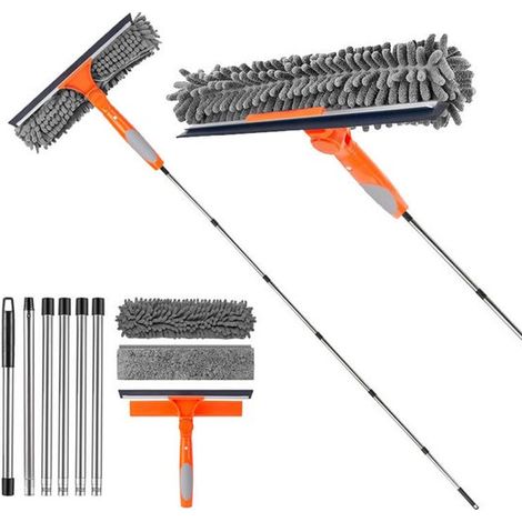 Tergivetro professionale 2 in 1 con manico telescopico - 240 cm (1/2)