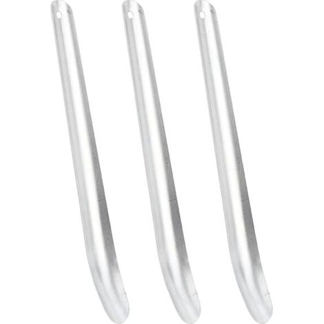 Grattoir à sueur pour chevaux, lot de 3, aluminium argenté (1/5)