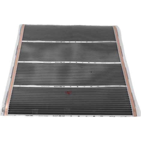 Chauffage au sol électrique tapis stratifié flottant système kit pour carrelage mortier 220-240V type B 80x100cm (1/5)