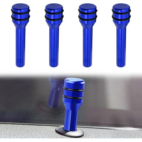 10 pomelli di sicurezza decorativi per porte interne in lega di alluminio da 4,9 cm x 1,2 cm, adatti alla maggior parte dei veicoli (blu)
