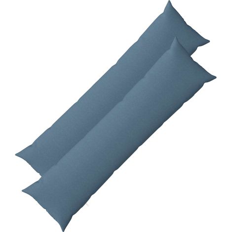 vidaXL Cushion with Pillow HEERLEN 2 pcs Jeans Blue Fabric (1/5)