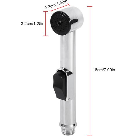 Tragbares Shattaf-Bidet-WC aus verchromtem ABS mit integriertem Sprüher für das Badezimmer (1/5)