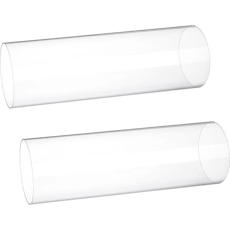 2 tube Rigide Transparent de 30cm de Diamètre Intérieur : 96mm Diamètre Extérieur : 100mm Tubes Ronds en Acrylique pour la Plomberie D'Eau Aquarium (1/5)