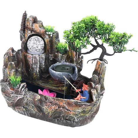 Fontaine de table, au design élégant, avec des caractéristiques de soulagement du stress (1/2)