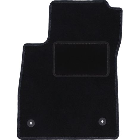 Tapis conducteur en velours pour : Opel Mokka crossover (2012-2016) noir