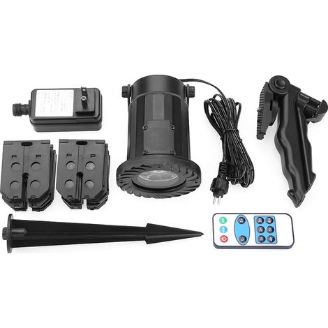 Projecteur LED rotatif Paysage Décoration de Noël Télécommande (1/5)