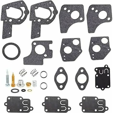 Kit De Réparation Carburateur - Joint Et Diaphragme Pour Moteurs Horizontal 3 À 5 Ch - Compatible Avec Références 495606 Et 494624 - Lot De 15 Pièces (1/5)