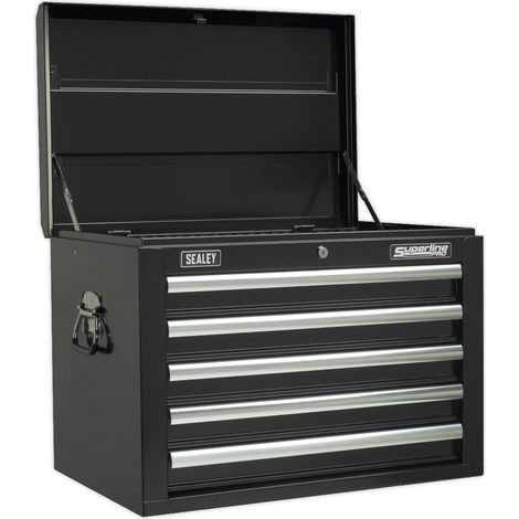 Sealey AP26059TB Superline PRO® Topchest 5 Drawer - Black (1/5)