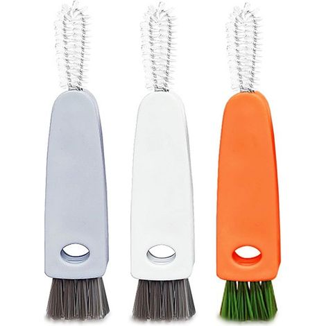 3 pièces 3 en 1 Petite Brosse de Nettoyage et Brosse à Paille (1/5)