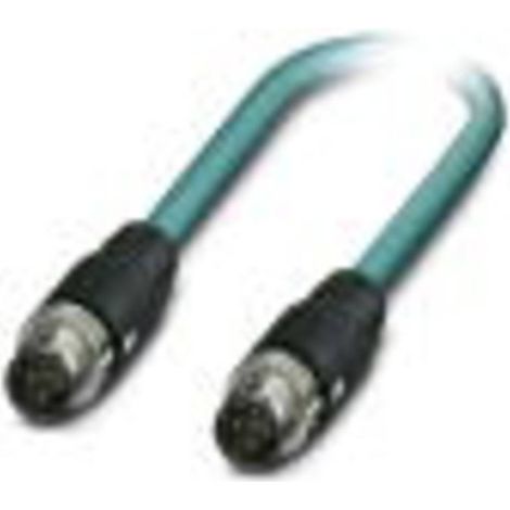 Câble Ethernet catégorie 5 Blindé Phoenix Contact, Bleu, 10m Avec connecteur Droit ( Prix pour 1 ) (1/2)