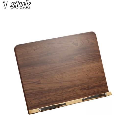 pièce - Porte-livre - Pupitre de lecture - Support en bois massif - Porte-livre réglable - Support pour ordinateur - Convient aux étudiants, enfants et adultes pour lire et travailler - 3424 cm - Marr (1/5)