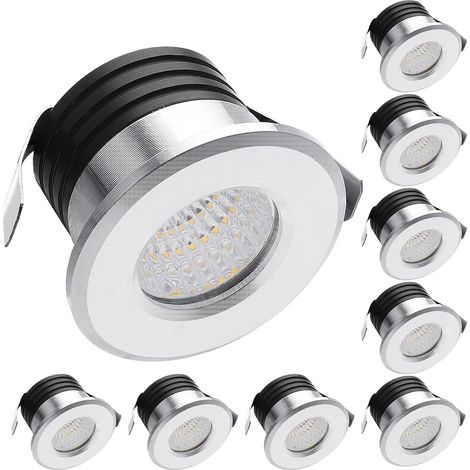 Mini faretto da soffitto regolabile da 3W, piccolo faretto a luce bianca calda, con trasformatore, per vetrine e illuminazione di mobili. (1/5)