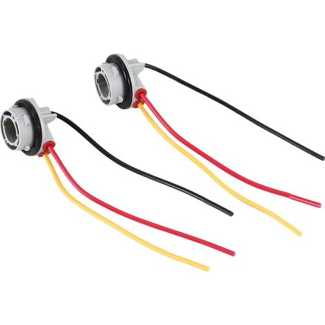 Lot de 2 douilles 1157 Bay15D pour ampoules P21/5W, adaptateur, connecteur, accessoires auto en plastique pour feu stop (1/5)
