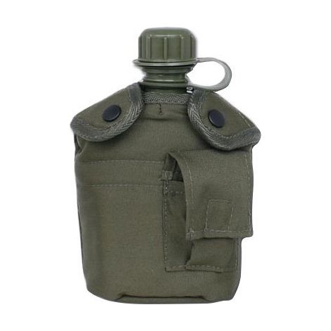 Borraccia Mil-Tec US da 1 QT (0,94 litri) color oliva con tazza.