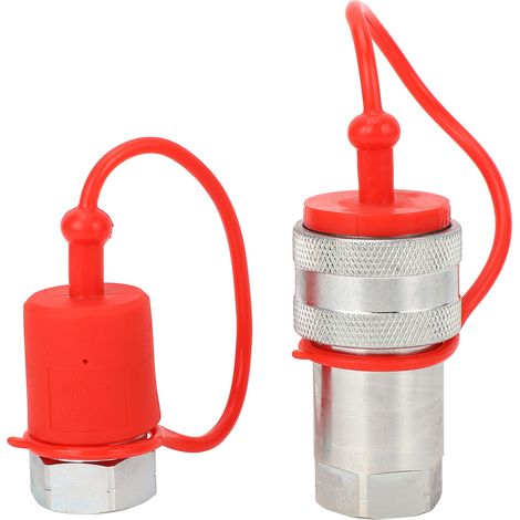 Raccord rapide hydraulique NPT3/4" en acier trempé, mâle et femelle, conforme à la norme ISO5675 (1/5)