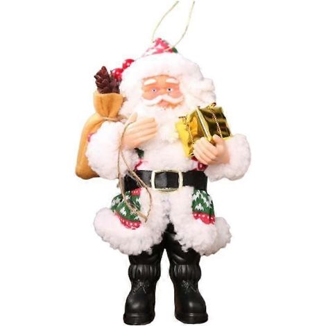 Figurines de Père Noël, décorations de Noël représentant le Père Noël debout, poupée décorative verte pour les fêtes de Noël (1/3)