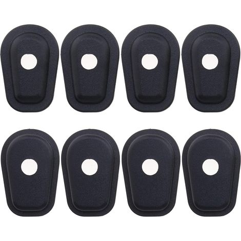 8pcs Black Motorcycle Front and Rear Turn Signal Adapter Spacers Compatible with Kawasaki ZX6R ZX7R ZX9R ZX12R (1/5)