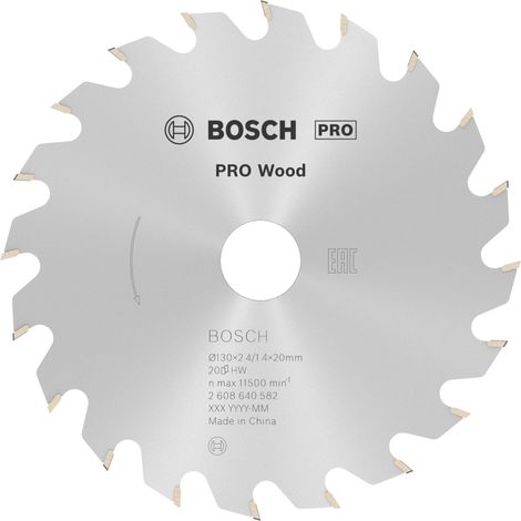 Kreissägeblatt OP WO H 130x20-20  BOSCH 2608640582