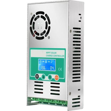 Contrôleur de Charge Solaire, Courant Maximum de 60A, Technologie MPPT, MPPT 60A, 12V 24V 36V 48V (1/2)