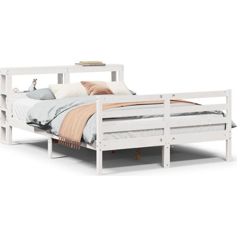 Maison Exclusive - Estructura de cama con cabecero sin colchón bl (1/5)