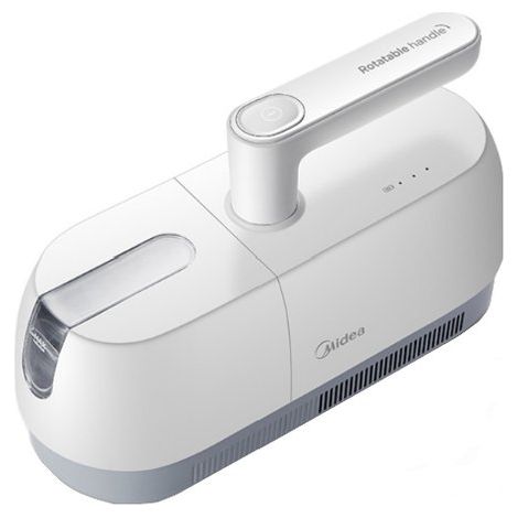 Midea MMC1921WG Aspirapolvere Battitappeto Antiacaro Ciclonico 0,35 L 110 W autonomia 20 min UV 78 dB colore Bianco Grey (1/3)