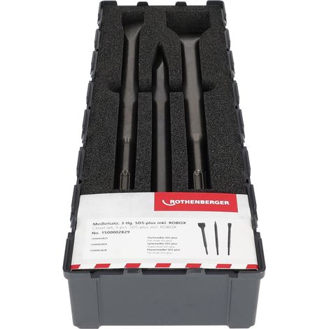 ROTHENBERGER Jeu de burins 3 pièces SDS-plus - 1500002829