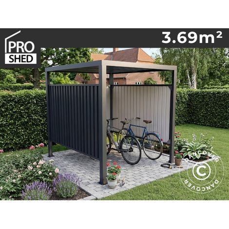 Fahrradunterstand, 1,8x2,05x1,93m, ProShed®, Anthrazit