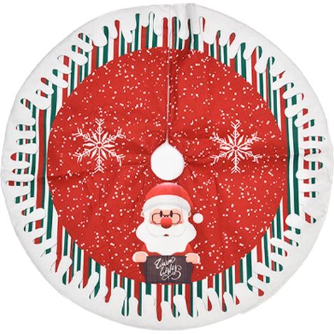 Tapis de sapin de Noël en peluche douce pour décorations de Noël (1/5)