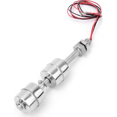 Contrôleur de Niveau D'eau Flottant à Double Boule en Acier Inoxydable, Contrôle D'alarme de Débordement de Piscine pour la Surveillance du Niveau de Liquide (Corps flottant 100mm) (1/5)