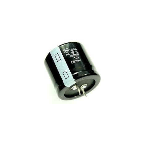 Condensatore elettrolitico 6800uf 50v 25x45mm 2pin 6800mf50v/105/2pin