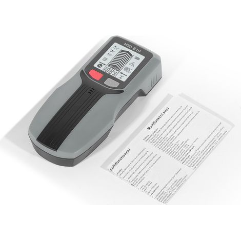 Stud Finder Wall Scanner, Handheld Detector with LCD Display for Wood, Metal and AC Wire Gray