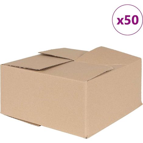 Boîte Pliable 50 pcs Naturel 30 x 30 x 15 cm Carton