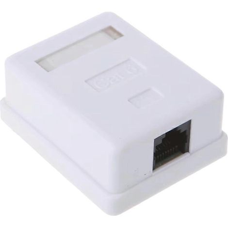 Einzelport-ungeschirmter Cat6 RJ45 8P8C UTP-Wanddosenadapter für die Tischmontage, kompatibel mit RJ45- und R11-Modulen. (1/5)