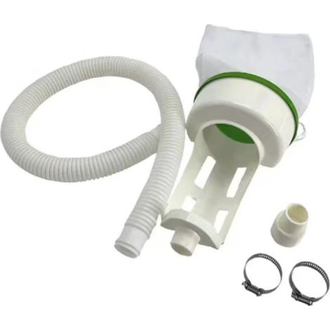 Kit Nettoyage Piscine avec à Déchets Fin Kit Nettoyage Piscine Matériau PVC , résiste aux produits chimiques, conception anti-déchirure, longue durée de vie, blanc (1/5)