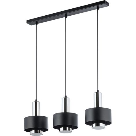 Suspension minimaliste noire/argent Rif Lux 3xGX53 12W Sigma (1/3)