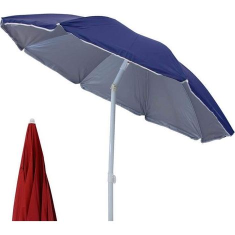 OMBRELLONE MARE NYLON PROTEZIONE UV PALO32 COLORI ASSORTITI (1/5)