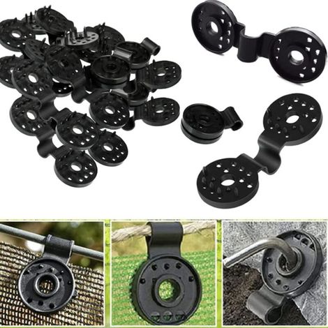 Hade Cloth Heavy Duty Lock Grip, 100 Pcs Shade Cloth Plastic Clips Windproof Auvent Clamp Grip, Greenhouse Shade Cloth Fix Clamp Tent Clips Accessoire (1/5)