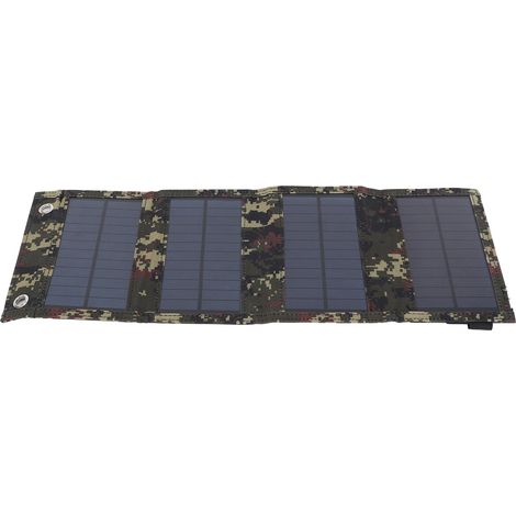 Panneau Solaire Pliable 20W Chargeur Portable Téléphone Silicium Monocristallin Sortie USB Étanche IP65 (1/5)