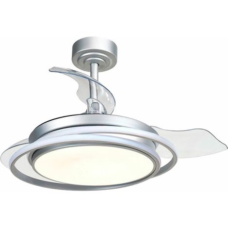 Ventilatore da Soffitto CristalRecord Argentato 40 W Ø 40 cm (1/5)