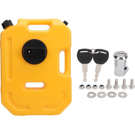 Réservoir de carburant de 2,6 gallons, haute résistance, résistant aux chocs, polyvalent, pour la plupart des voitures, motos, UTV, ATV (1/5)