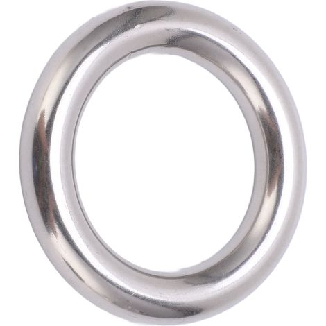 Geschweißter O-Ring aus Edelstahl, runder Schweißring für Hängematten sowie Tauch- und Segeltaschen, 10 x 40 mm (1/5)