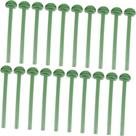 Lot de 20 poteau debout pour oiseaux en plastique perchoir pour le repos du perroquet perroquet perroquet pour les oiseaux oiseaux robe stand cage d'oiseaux (plastique)
