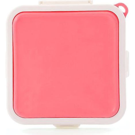 bote De Rangement Pour Pain Sandwich (rose), Bote Lunch Portable En Silicone, Thermoscellable (1/4)