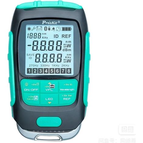 Testeur de câbles à fibre optique Multimètre De Puissance À Fiber Optique 4 En 1, Compteur De Puissance Optique + VFL + Testeur De Câble LAN + Lampe De Poche(MT-7615 15mw) (1/5)