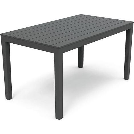 TAVOLO RESINA RETTANG. """SUMATRA""" ANTRACITE (1/2)