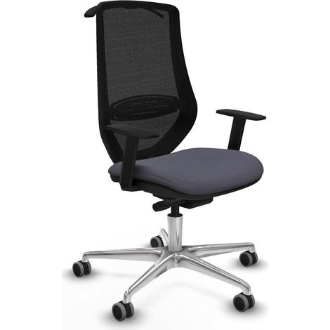 Piqueras y Crespo D086G0H chaise bureau gris foncé